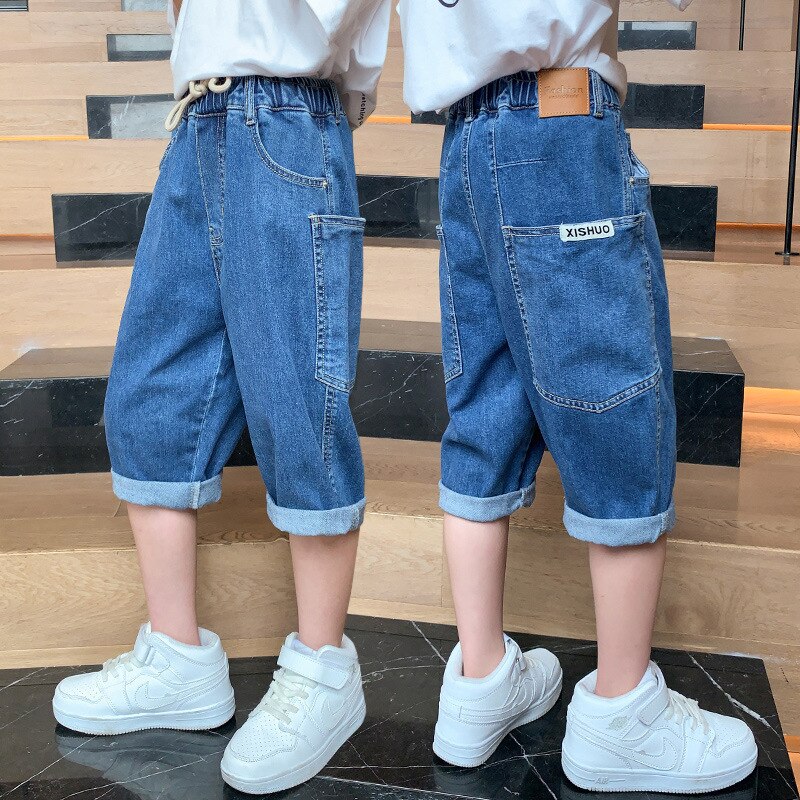 freundlicher Jungen kurze Hose Jungen Strand Hosen kurze Hose Jugendliche Sommer Denim kurze Hose lässig Böden freundlicher Kleidung Für 4-14 Jahre freundlicher Hosen