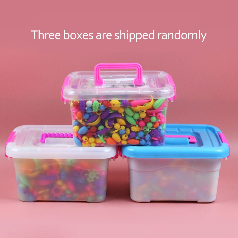 500PCSDIY Handmade Beaded Toy Set Cute Bead Bead Making Tools Early Education Puzzle Girl Toys