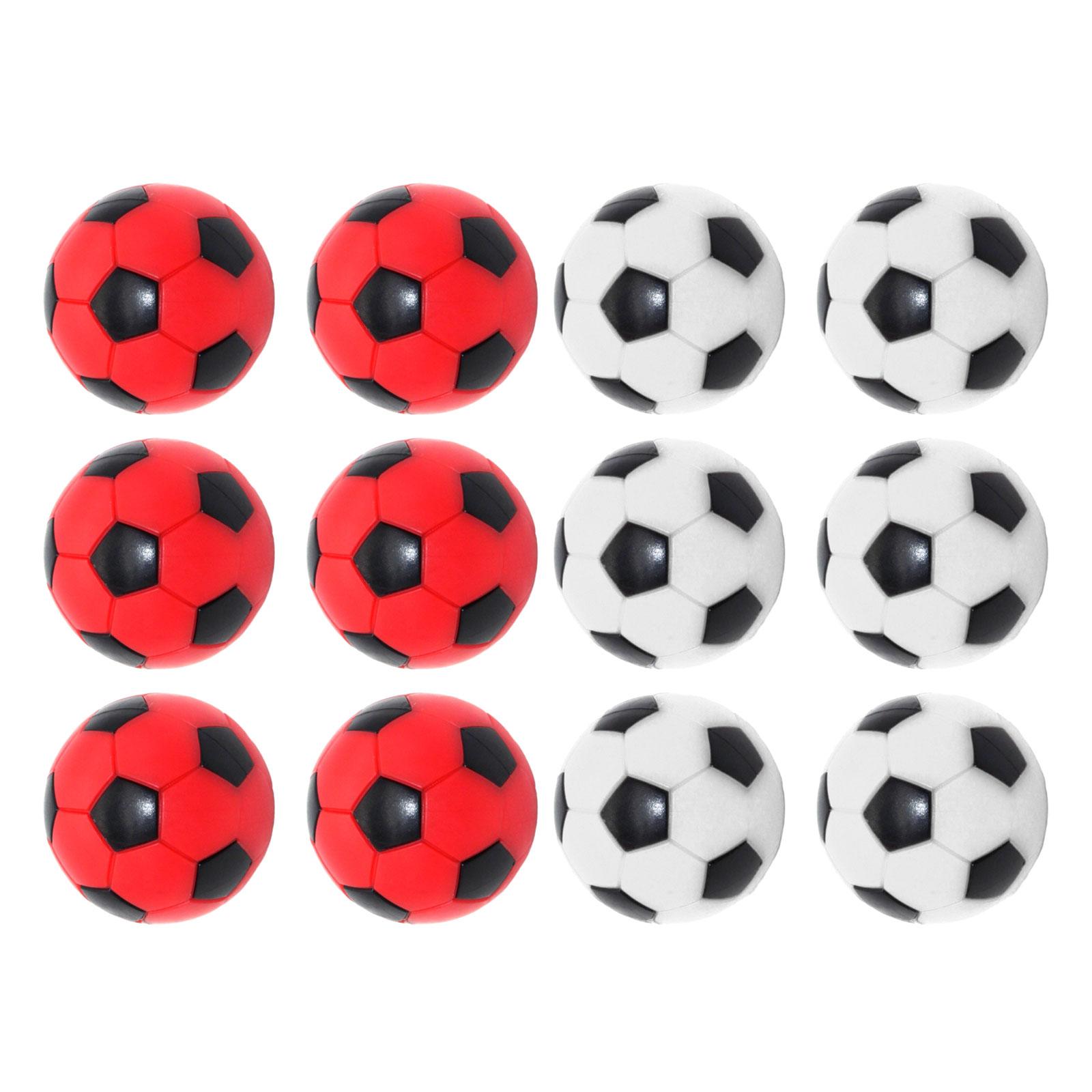 12x tafelvoetbalballen Voetbaltafelspelballen voor wedstrijdspeelgoed Indoor familiespel