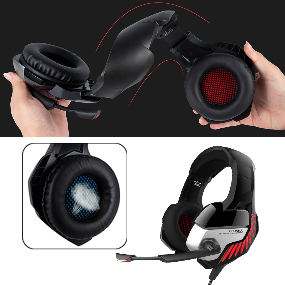 3.5mm Gaming Headset W/MIC LED Headphones Surround For PC Laptop Xbox-One Headphone Mic Headset 3.5mm Wired Gaming Headset
