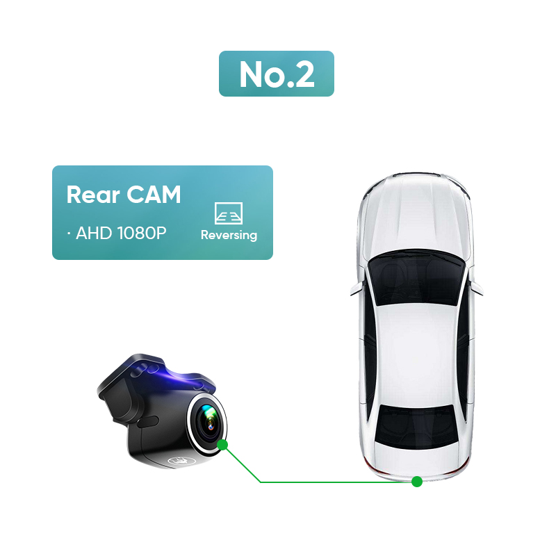 Ainavi Rearview AHD Backup camera 1080P WaterProof 120°Wide-Angle for Ainavi Car Audio System: Gold