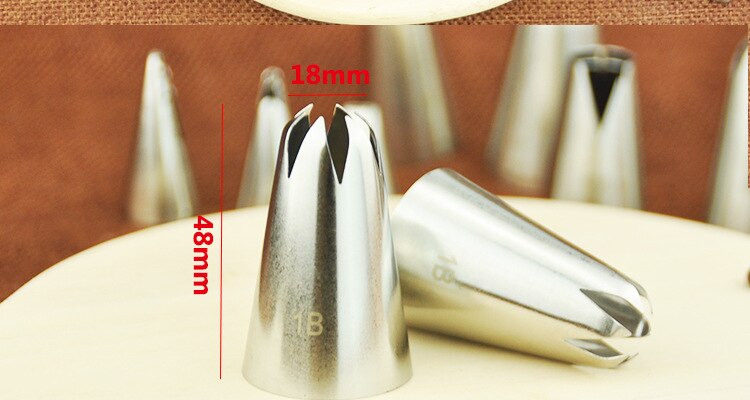 2D Large Size Icing Rose Nozzle Decorating Tip Sugarcraft Cake Decorating Tools Baking Tools Bakeware