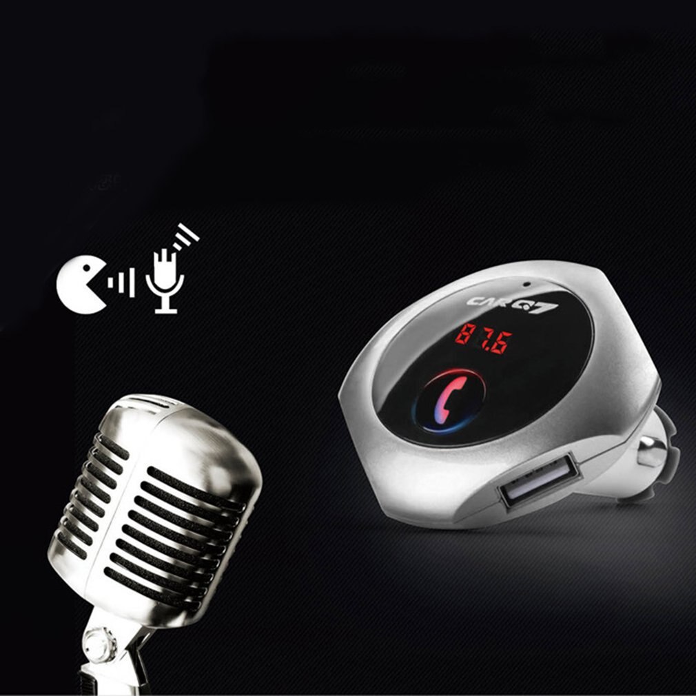 Auto Speler Dual Usb Draadloze W Slot-In Fm-zender MP3 Speler 360 Graden Roterende Car Charger