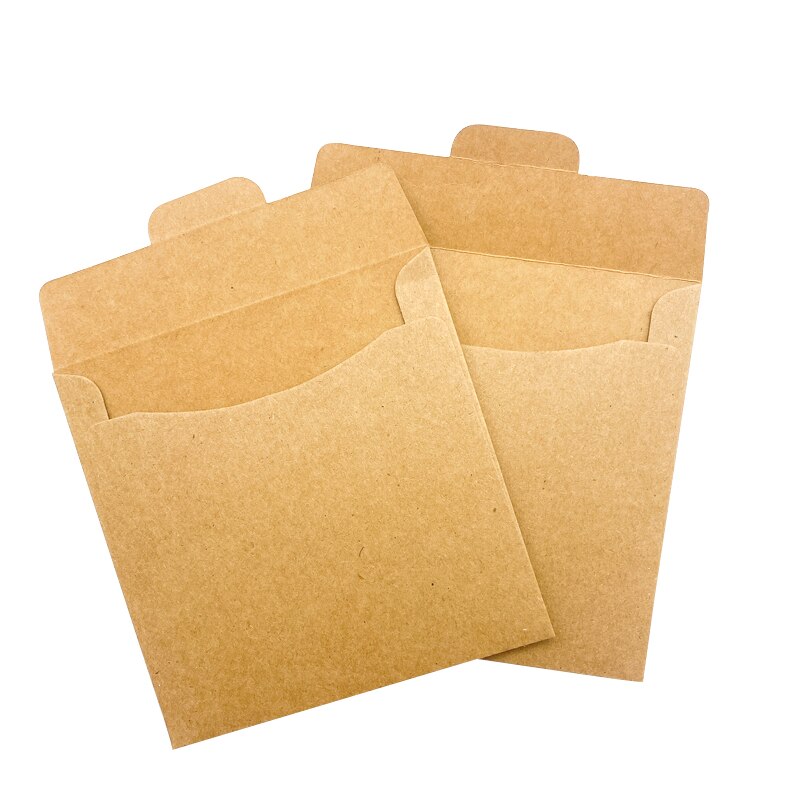 50 pièces/lot carré amour deux disques de Style CD plateau de rangement pour carte Scrapbooking Kraft cartes d'invitation de mariage