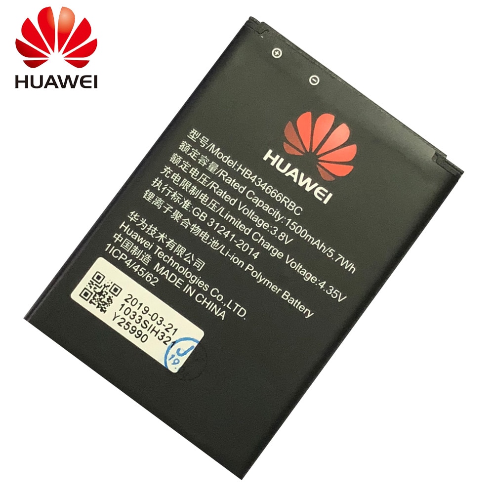 100% Originele Huawei HB434666RBC Voor Huawei Router E5573 E5573S E5573s-32 E5573s-320 E5573s-606-806 1500 Mah Batterij Smartphone