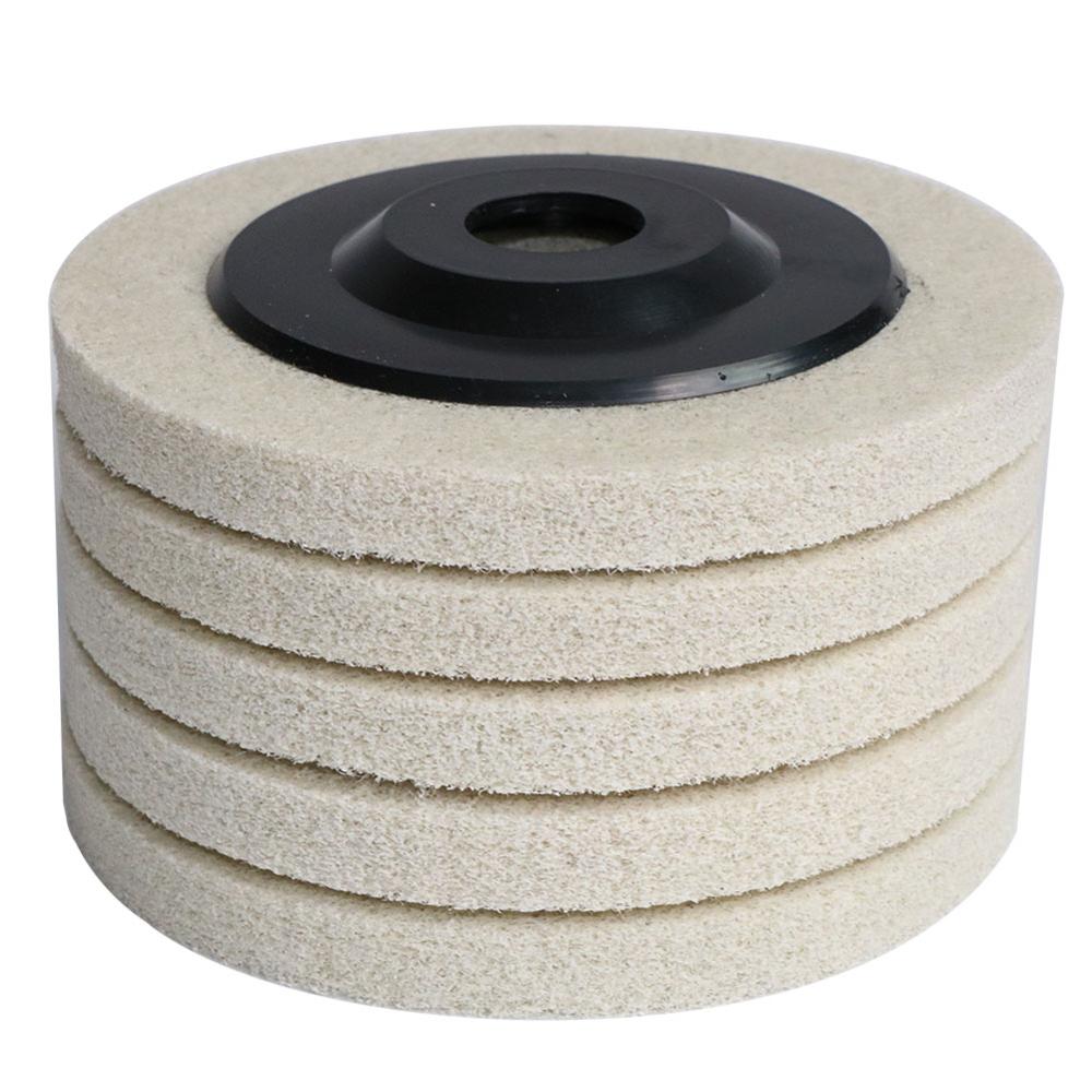 5" 5Pcs Nylon Fiber Polishing Wheel Composite white corundum Non Woven Abrasive Flap disc 125mm Bore 7/8" Grinding Wheel