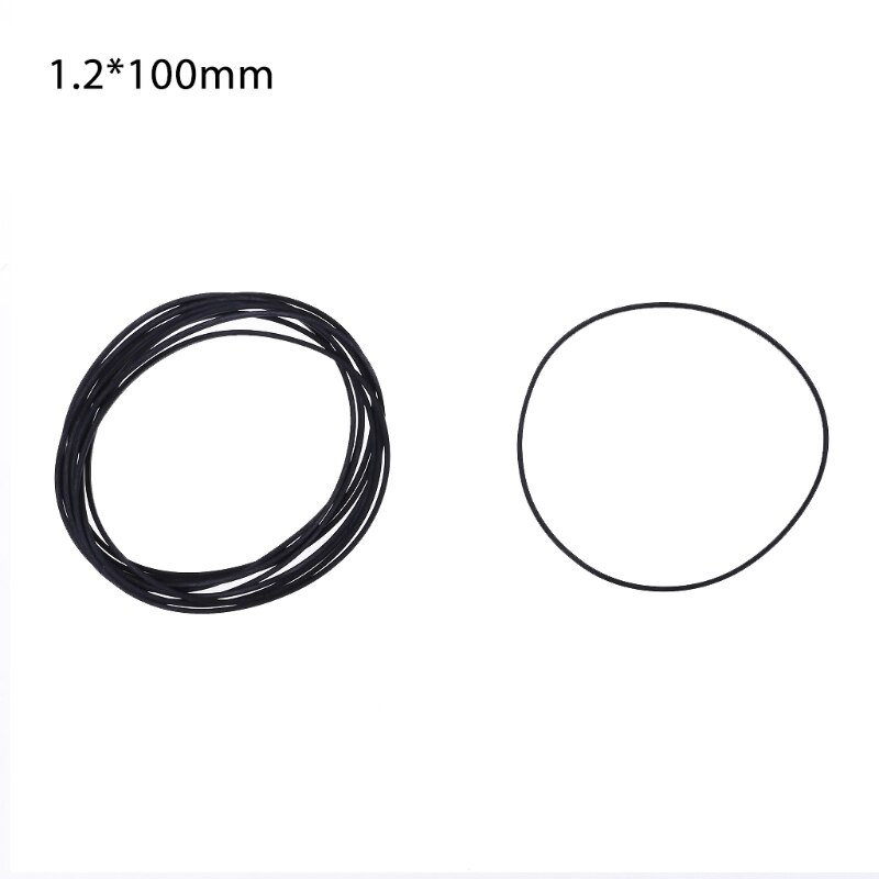 10 sztuk napęd kwadratowe pasy gumowe DVD kaseta magnetofonowa gramofon pasek 1.2mm: N