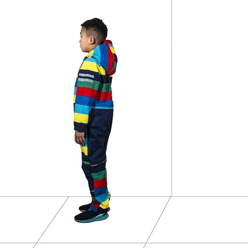 Tuta impermeabile per bambini soft shell per ragazzi e ragazze pagliaccetto monopezzo per mantenere caldo, impermeabile, antivento e velluto