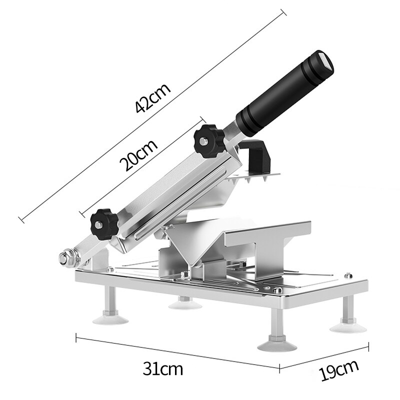 Kitchen Frozen Meat Slicer Manual Stainless Steel Food Cutter Slicing Machine Automatic Meat Nonslip Handle Cutter Tool