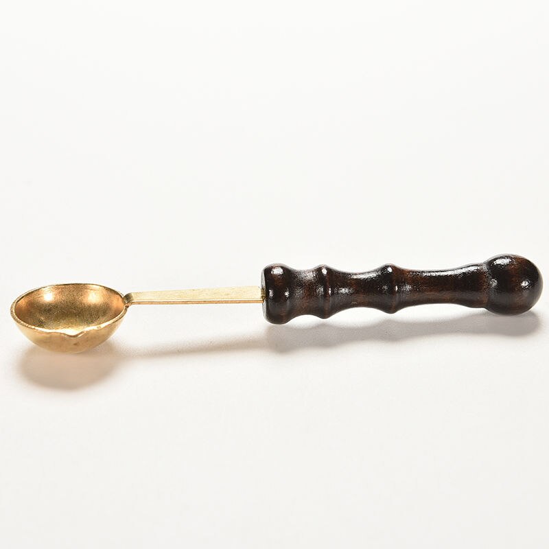 Anti voks skje voks stempel forsegling voks skje vintage tre håndtak forsegling voks skje 1 stk