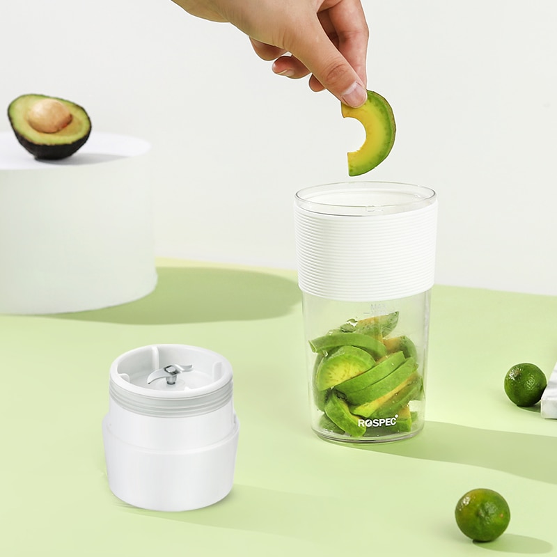 ROSPEC Handhold Juicer Portable Blender 7.4V USB Wireless Electric Fruit Mixer Cup Juicer Smoothie Maker BPA Free Food Processor