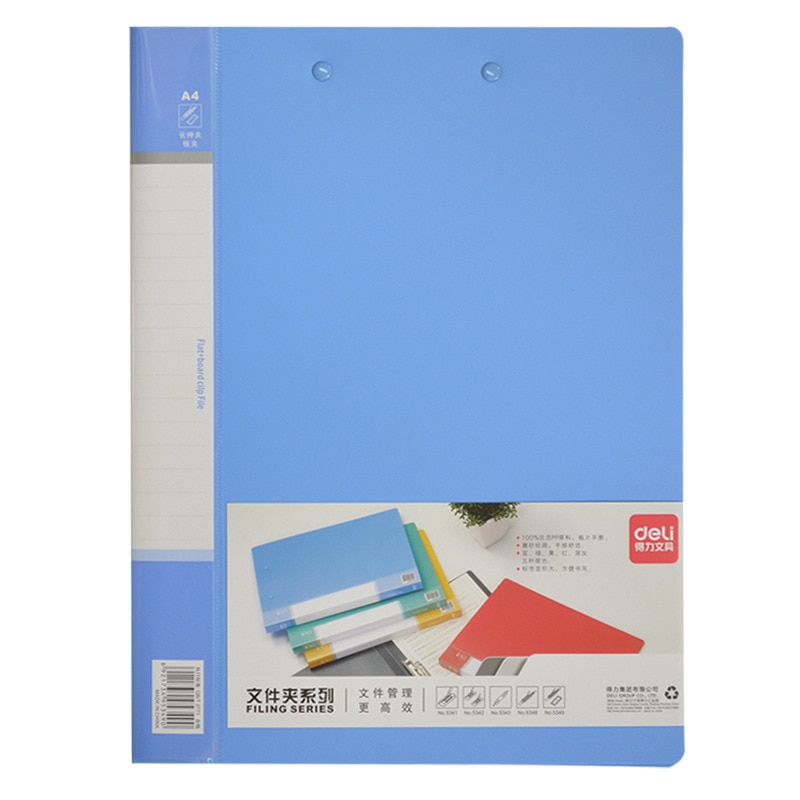 DL 5349 folders 8 inch long clip + board clip A4 folder Folder File collation student office stationery Office