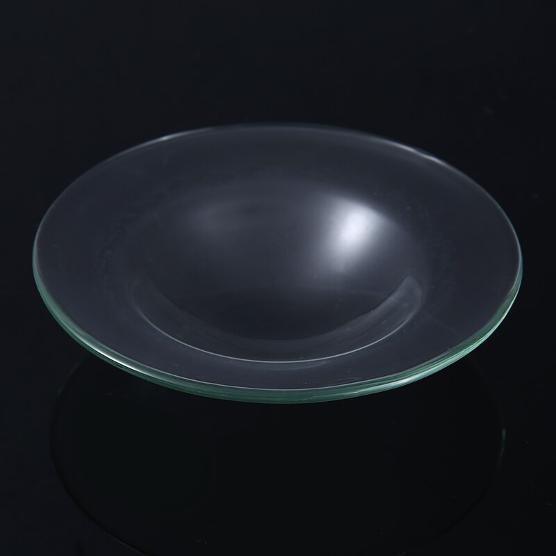 2 pièces bougie faisant cire bol chauffant Kits rond remplacement brûleur à huile verre clair plat cire fondre bol plaque 12cm