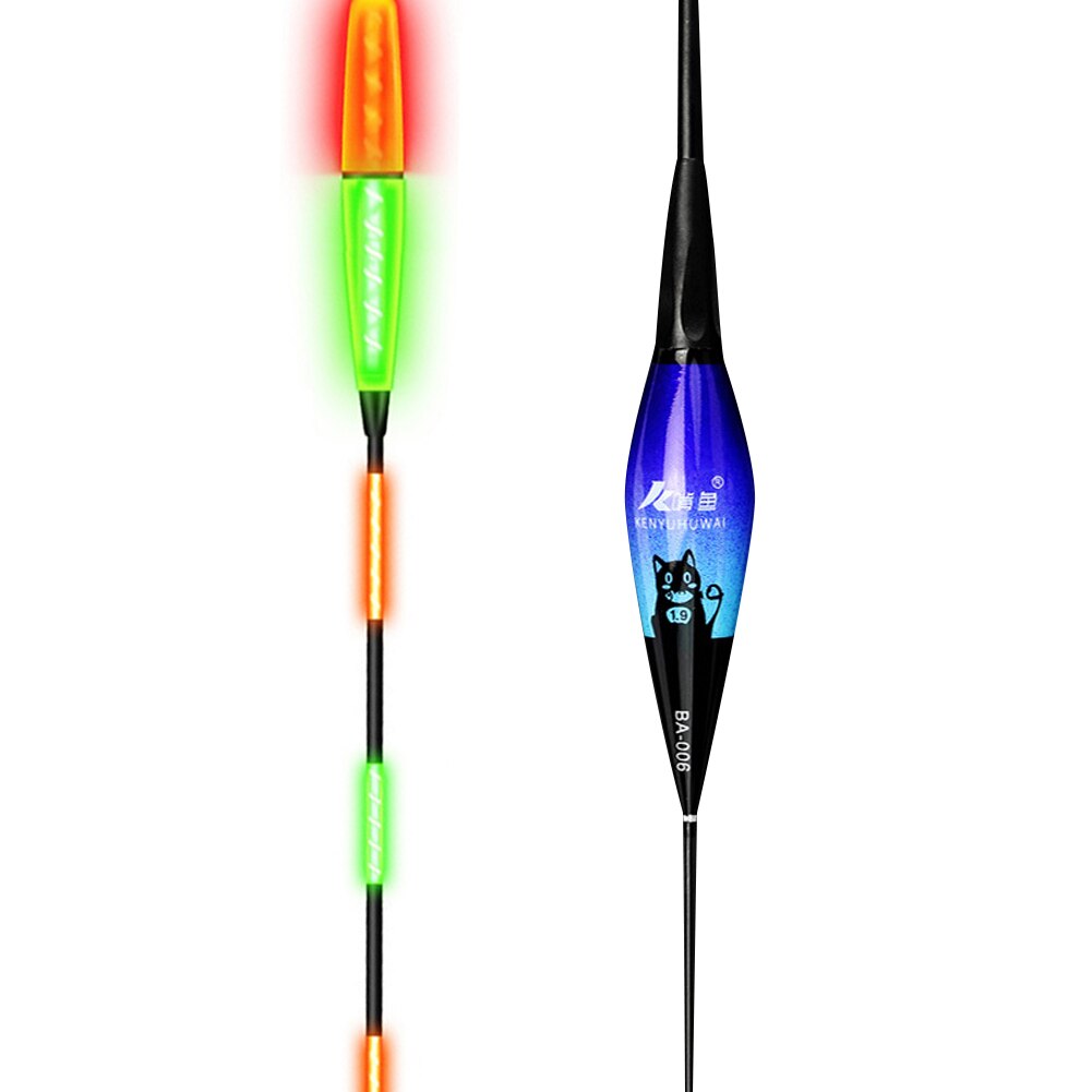Smart Fishing Float Bite Alarm Fish Bite Bait Gravity Sensor LED Light Color Change Automatic Night Electronic Changing Buoy: BA006