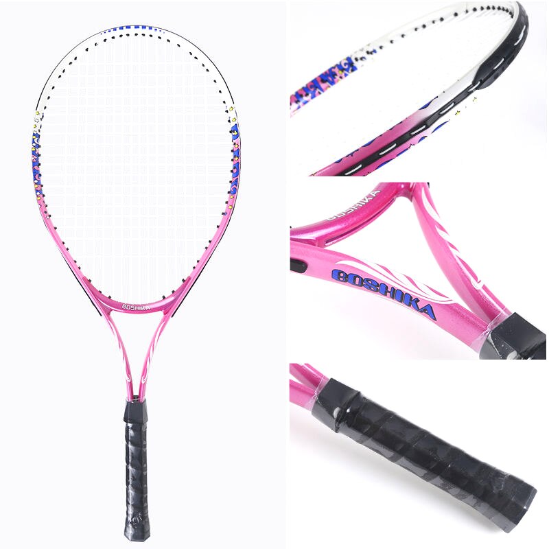 Raqueta de tenis de entrenamiento para hombres y mujeres, para principiantes, de aleación de aluminio y carbono, BC50QP