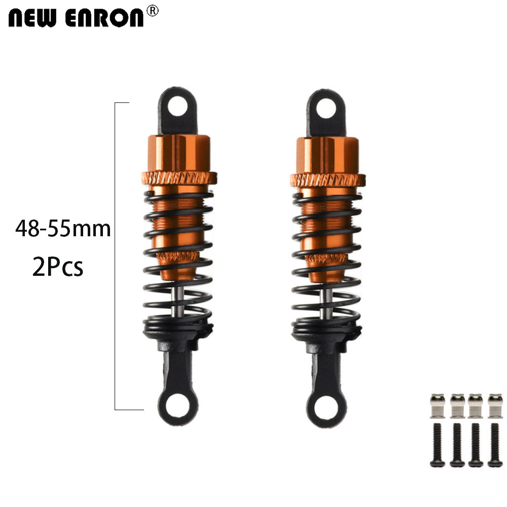 amortiguador de aceite de aleación de Metal ENRON 55mm para 1/18 RC Car WLtoys K929 A949-55 A959 A969 A979: Azul marino