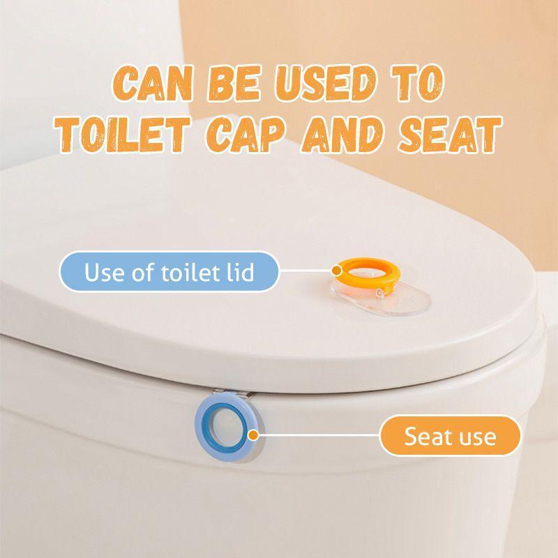 3 Stks/set Ronde Wc Cap Handvat Wc Cover Handvat Zelfklevende Toilet Seat Deksel Houder Anti-Vuile Wc deksel Lifter