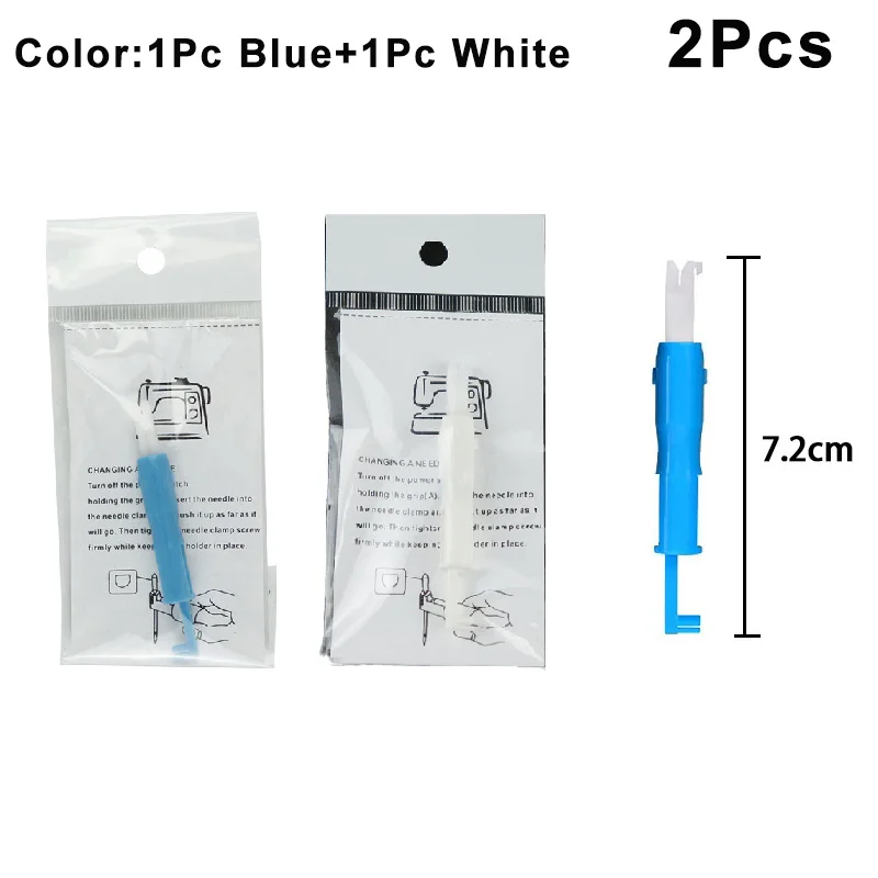 Enhebrador de agujas para máquina de coser, enhebrador automático de costura rápida, herramienta de inserción para máquina de coser, 1/3 Uds.: plum