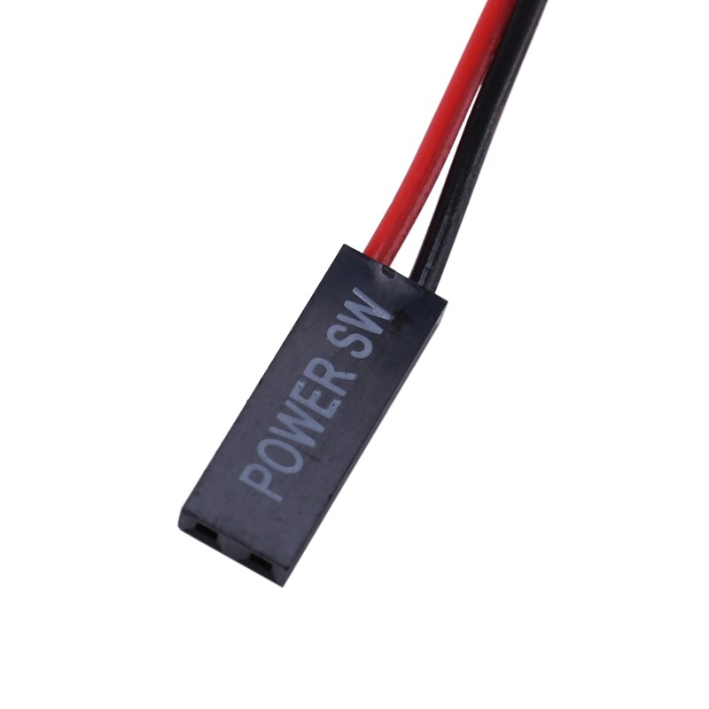 6 Pack 2 Pin SW PC Power Cable On/Off Push Button Atx Computer Switch Wire 45Cm