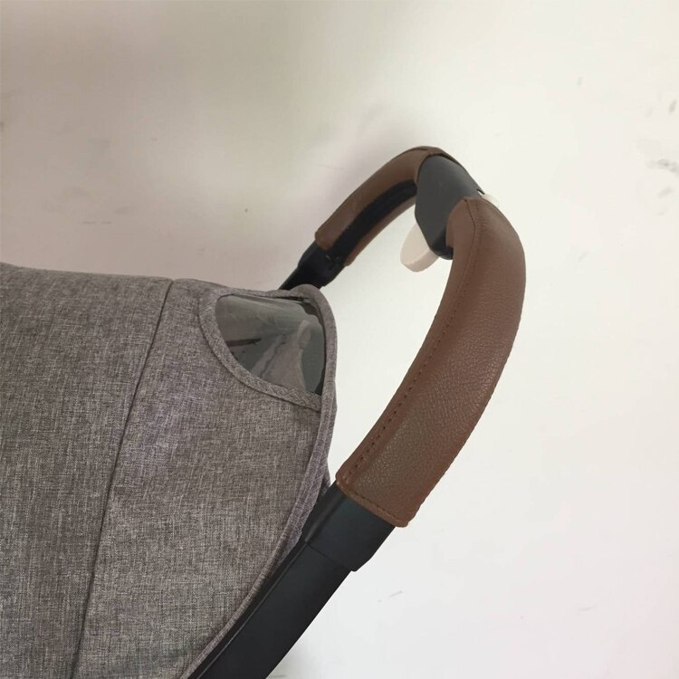 2 st / set barnvagn tillbehör läder skyddande fodral täcka armstöd och handtag för yoyaplus babyruler barnvagn