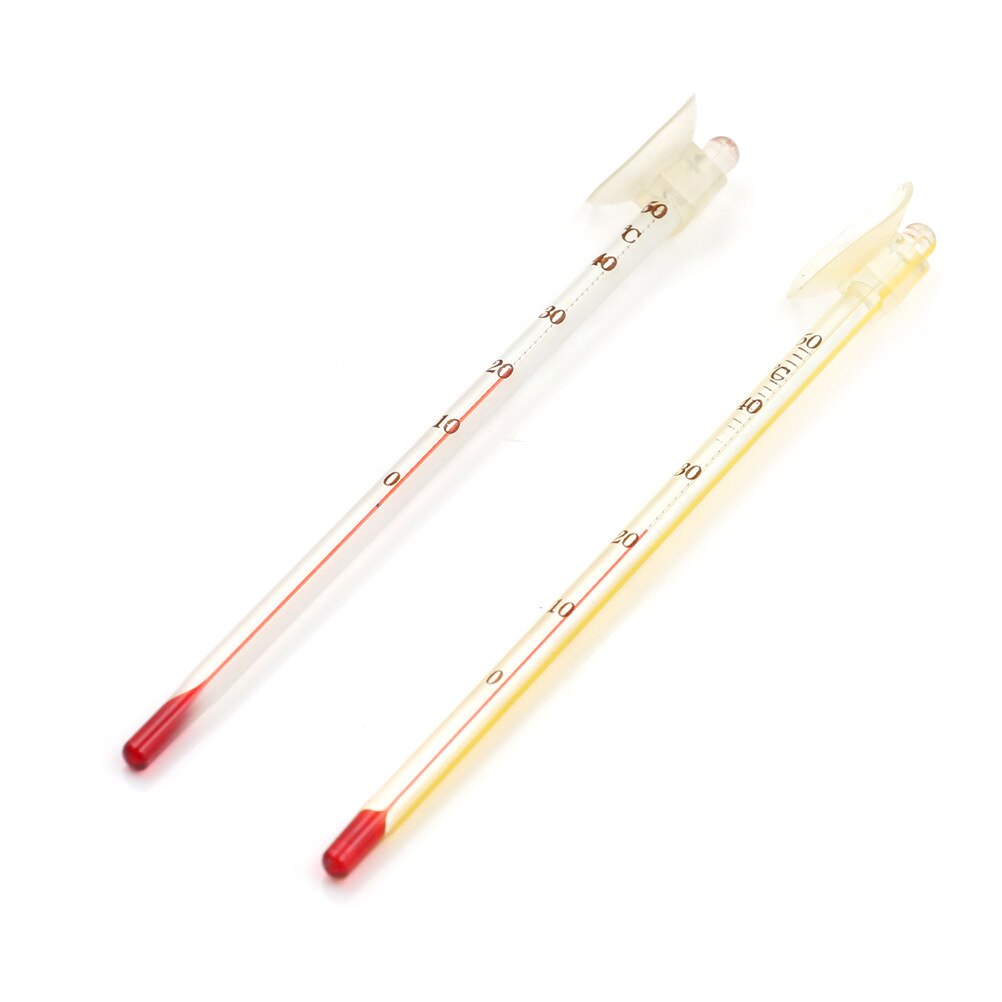 Hydrometer Aquarium Glas Aquarium Thermometer Aquarium Dompelpompen Glazen Thermometer met Zuignap 14cm