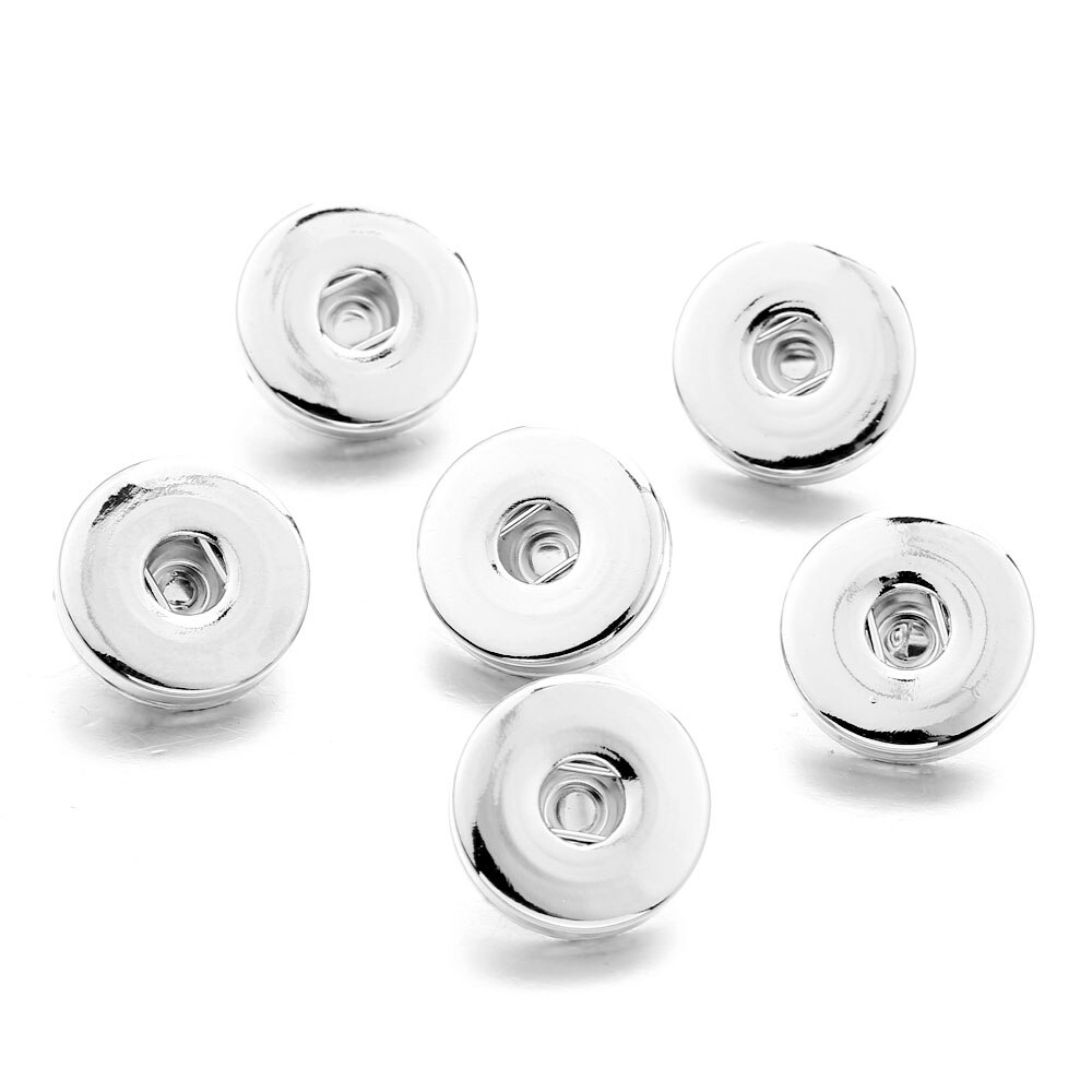 10 sztuk/partia pstryknąć biżuteria 18mm 12mm przystawki przycisk akcesoria ustalenia metalowy przycisk, aby zrobić DIY pstryknąć bransoletka naszyjnik przez siebie