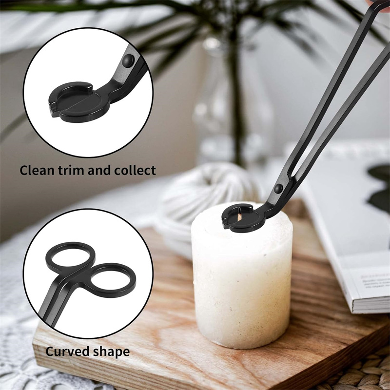 1/3 Uds. Tijeras recortadoras de mechas para velas, ganchos para extintor, juego de accesorios para velas, herramienta para velas para el cuidado del hogar, portátil de acero inoxidable