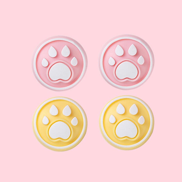 4pcs Cat Dog paw Joystick Thumb Paws Grip Cover Caps for Nintendo /switch /Joycon for Controller Gamepad Thumbstick Case: 6