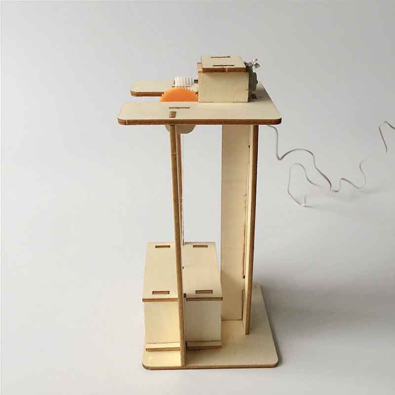 Saizhi DIY kids Science Experiment Elektrische Wetenschap Model Kits fysica technologie speelgoed Houten Lift STEM Educatief speelgoed