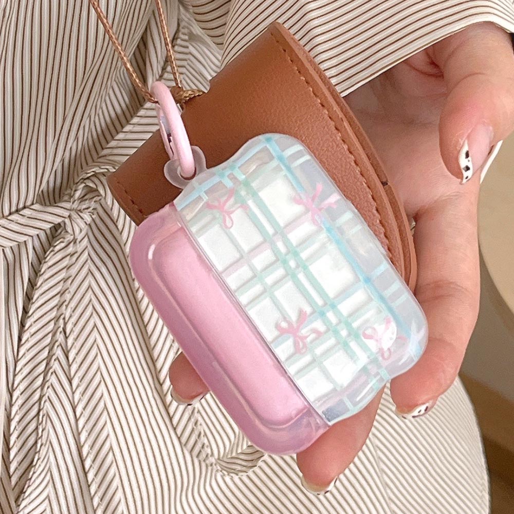 Carcasa ondulada de cinta rosa INS para Airpods 1/2 3 4, funda suave transparente para auriculares para AirPods Pro 2 2. ° funda protectora para auriculares inalámbricos: M / Olive