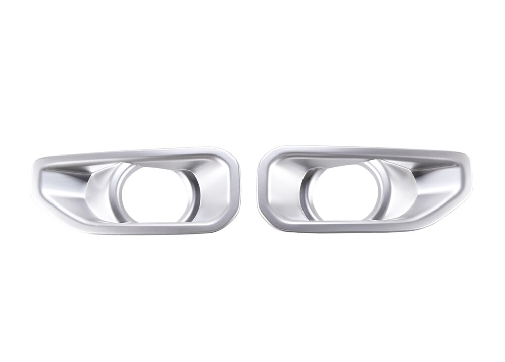 Car Front Fog Light Lamp Decoration Cover for Jeep Wrangler JL 2022 Sahara only Exterior Accessories Styling: Silver A