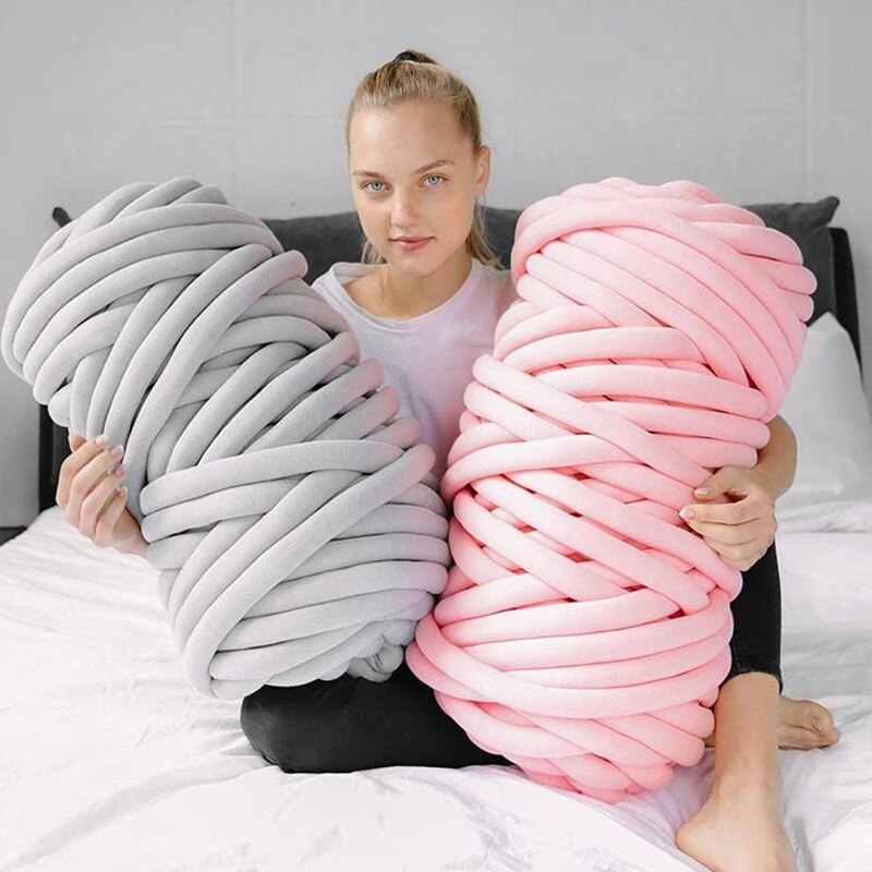 500G The Thick Wool Yarn Core Filling Cotton Cored Hand-knitted Machine Washable Can Not Wash Hair