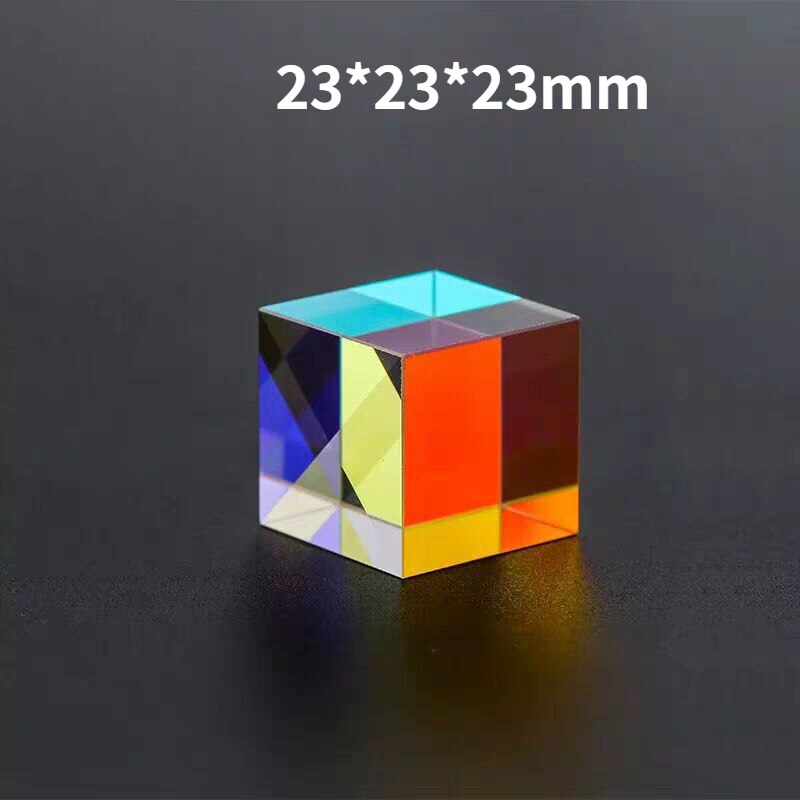 1pcs Physics Science Toys Triple Prism Glass Reflecting Color Light Spectrum Learning Educational Toys For Teaching 23*23*23mm