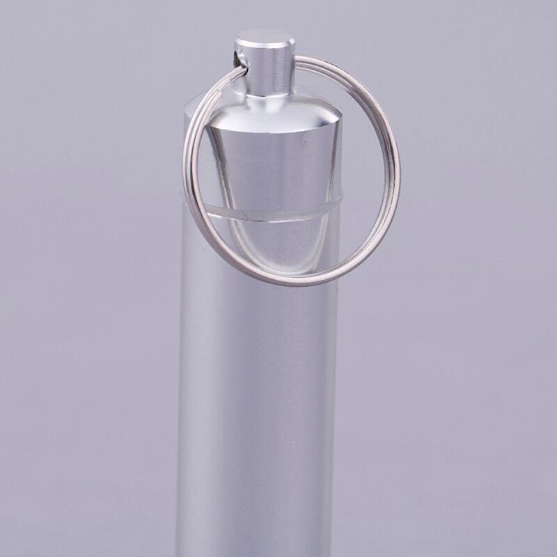 Capsule forme aluminium pilule étui délicat joint médecine organisateur boîte porte-clés en plein air poche pilule étanche support conteneur