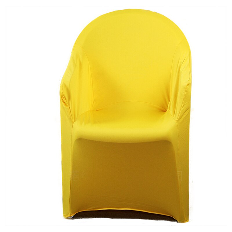 Elastisk lænestolbetræk stretch armstolsbetræk spandex slipcovers til lænestole bryllupsfest stol betræk housse de chaise: Gul