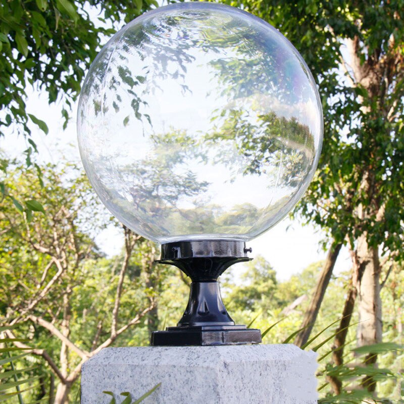 Ball shape outdoor pillar lamp waterproof gazebo porch gateway E27 chapiter light decoration column lighting