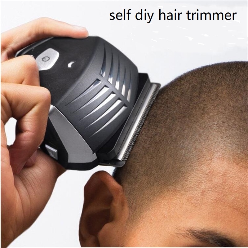 Elektrisk selvklipningsklipper mænd diy hoved hårklippemaskine kort frisure dig selv trimmer klipper barberet skaldet barbermaskine