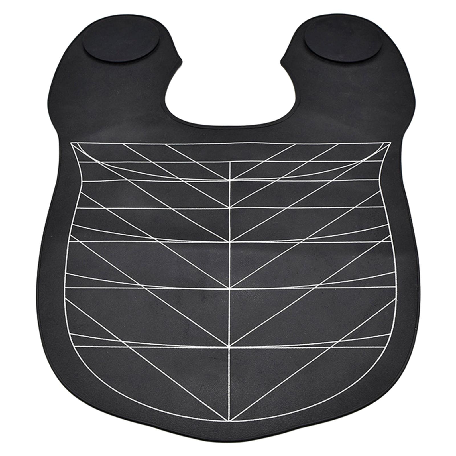 Rubber Salon Barber Cape Salon Hair Dyeing Shawl Short Hair Cutting Cape for Barbershop Shampoo Protection Cutting Collar Black