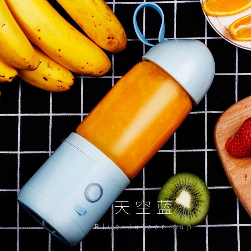 HIMOSKWA 550ML Mini Portable Fruit Juicer Extractor For Student Automatic Food Processor Puree Soy Milk Jam Smoothie Crusher 5V