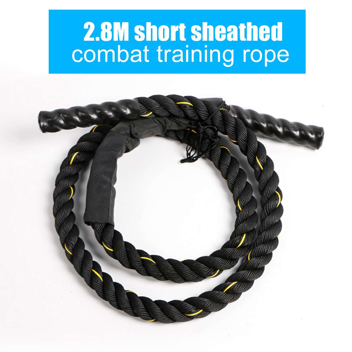 25mm Fitness Heavy Jump Rope Crossfits Weighted Battle Skipping Ropes Power Training Improve Strength Muscle Fitness Equipment: Package C 5
