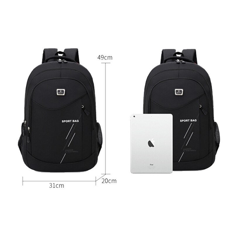 large capacity men backpack Oxford school bag for boys teenage student backpack young backbag Casual college style