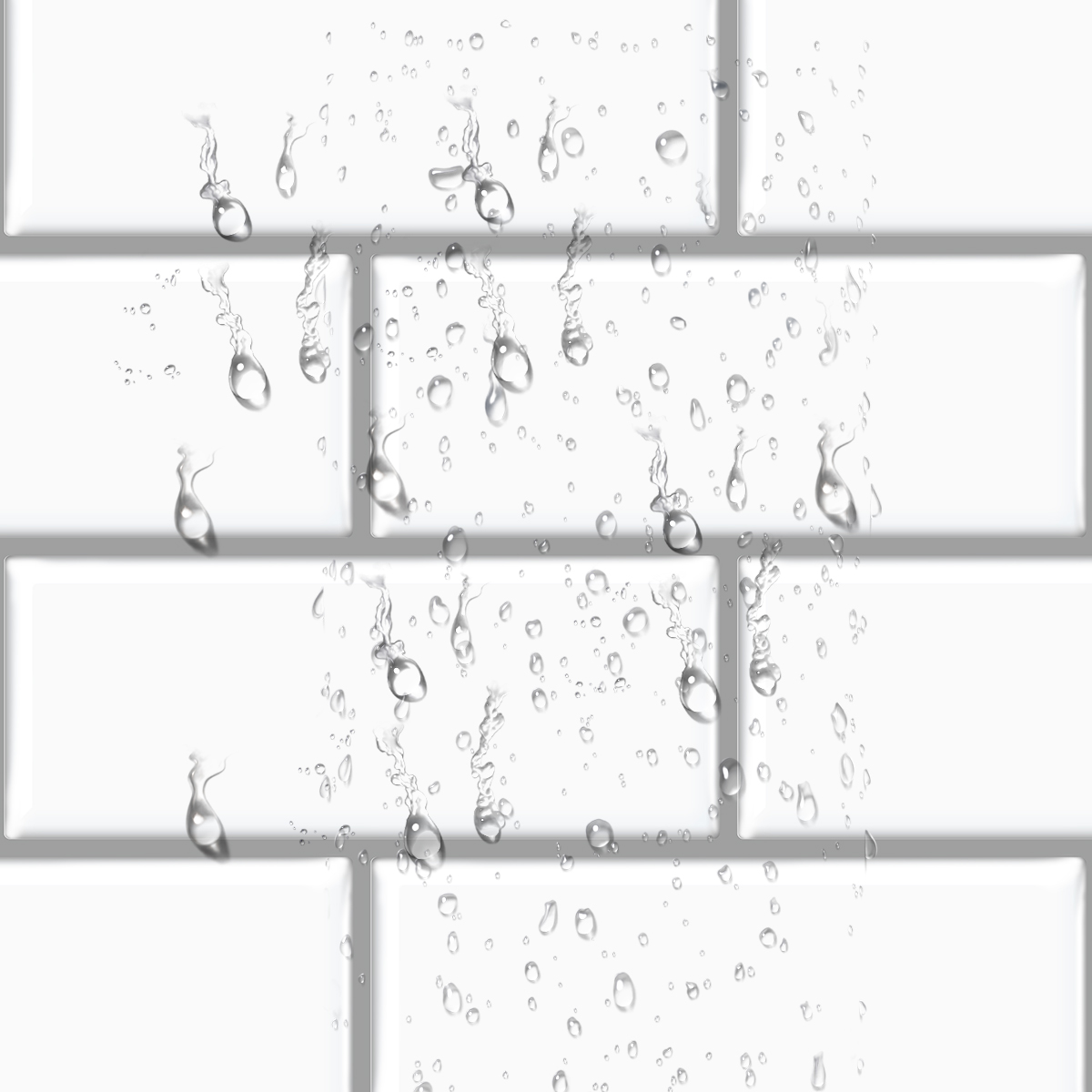 3d Waterproof Self Adhesive Removable Kitchen Backsplash Wall Sticker--1 Sheet