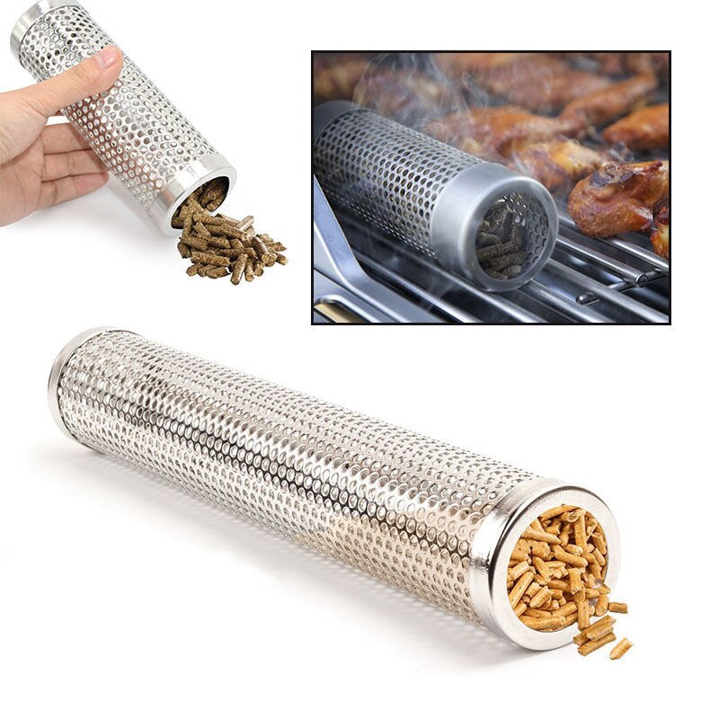 6 " /12 " pijp bbq roestvrij staal geperforeerde gaas rookbuis filter gadget koud roken