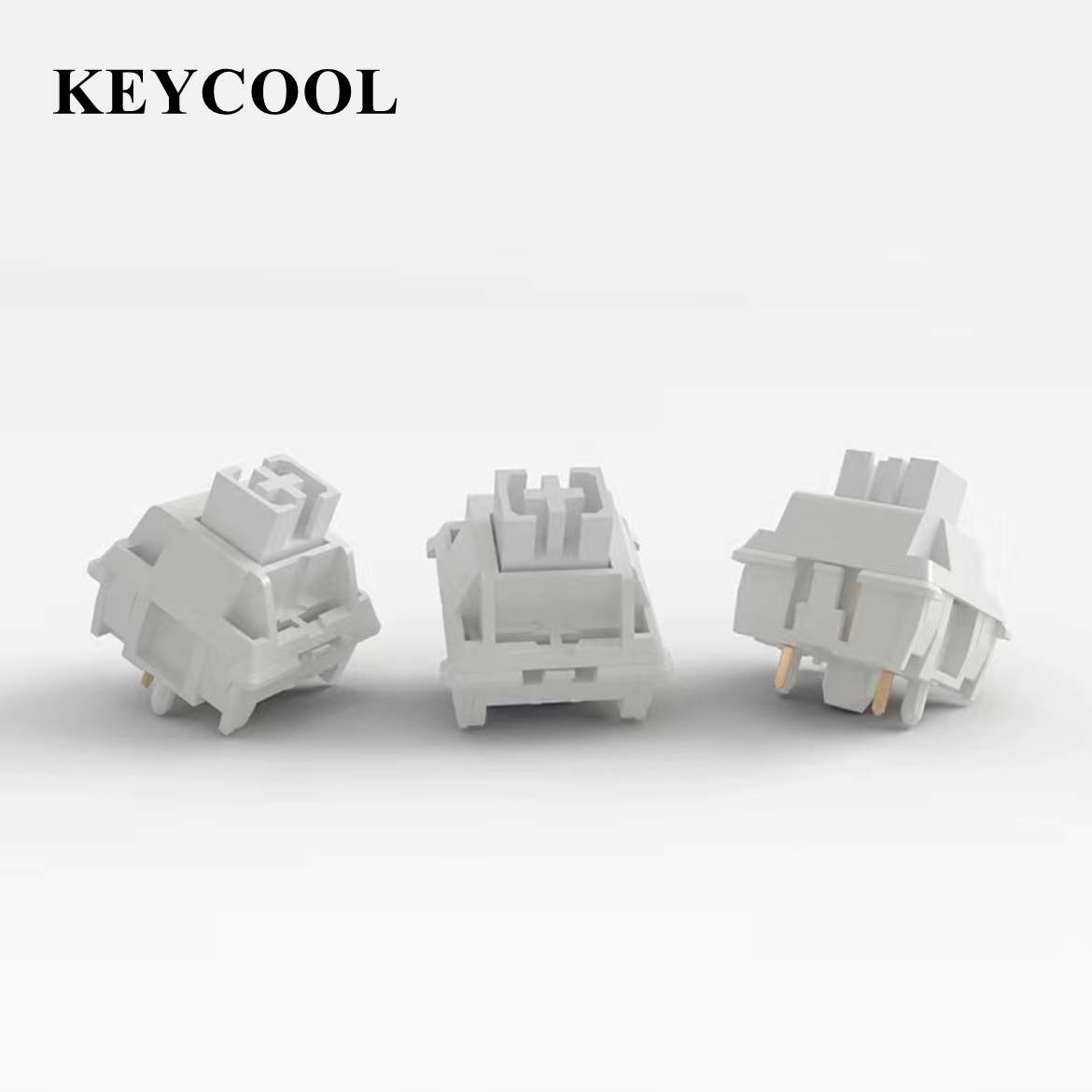 KEYCOOL Walk Snow Switch Biały HiFi 5 pinów 38g Liniowe fabryczne przełączniki smarowania Klawiatura mechaniczna POM MX Switch 21 mm Sprężyna