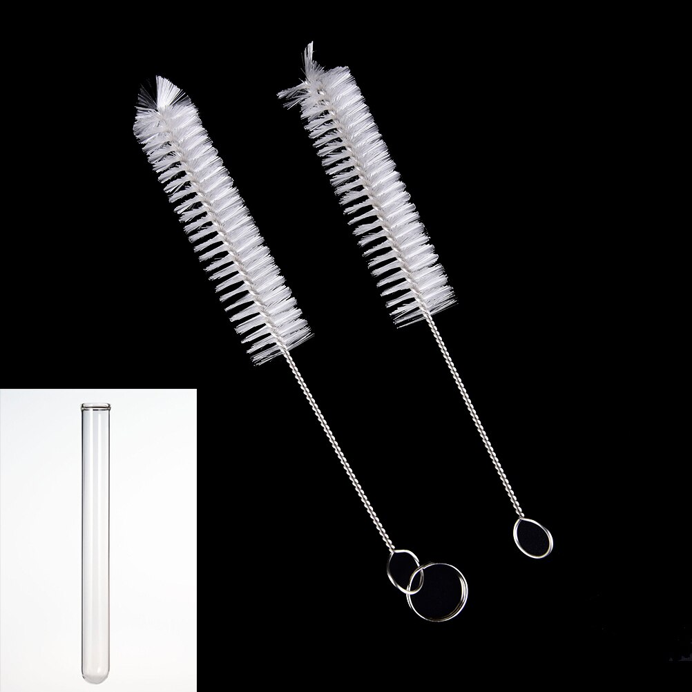 1pc Multi-Functional Feeding Bottle Straw Washing White Laboratory Supplies Chemistry Test Tube Glass Cleaning Brush