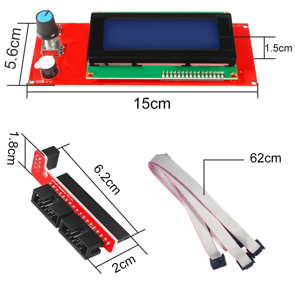 Reprap-impresora 3D con pantalla LCD, Control inteligente, rampas, 1,4, 2004, 1 unidad