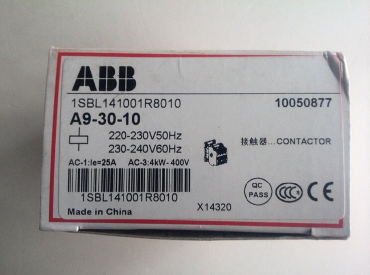 1 st. abb  a9-30-10 ac contactor