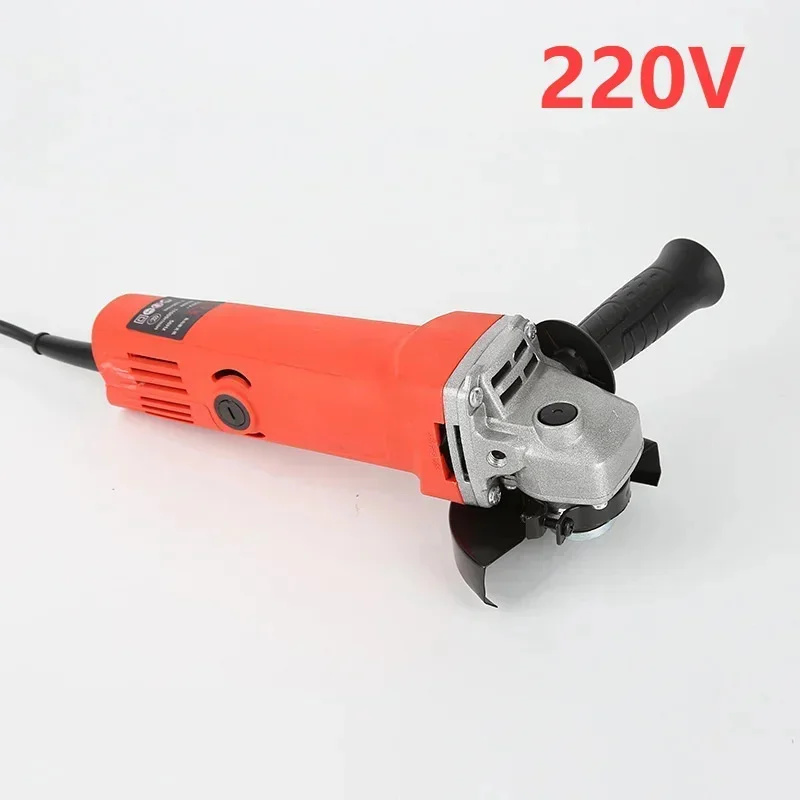 Amoladora angular eléctrica doméstica de 110V, 220V, 100mm, 11000r/min, cortadora, amoladora manual, amoladora manual sin hoja de sierra: Oro / EU