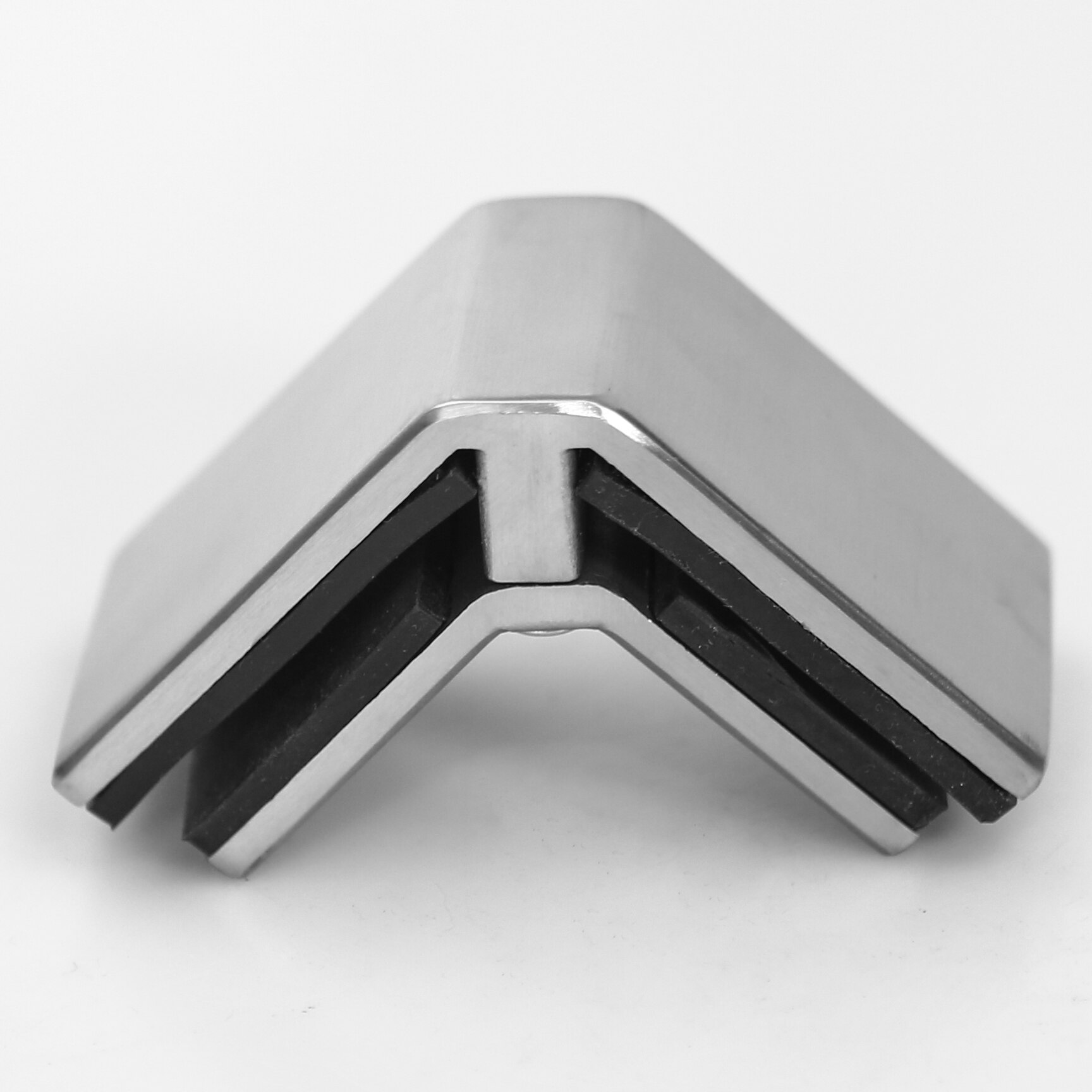 SS316 90 Degree Glass To Glass Corner Bracket