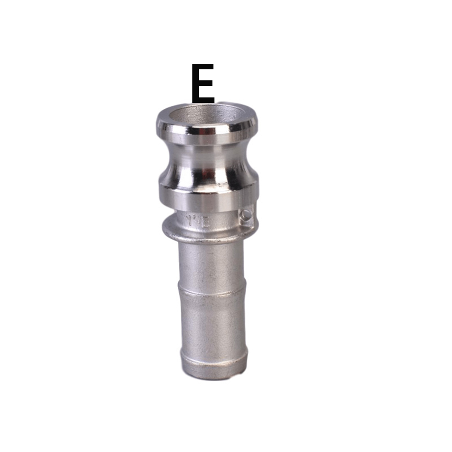 1PC 1/2" (DN15) SS304 Stainless Steel Homebrew Camlock Fitting Adapter MPT FPT Barb Camlock Quick Disconnect: Orange